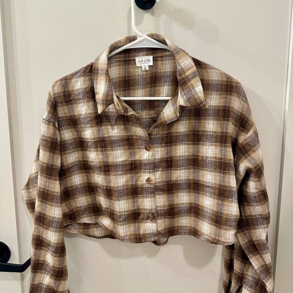 LE LISTEN Flannel Top